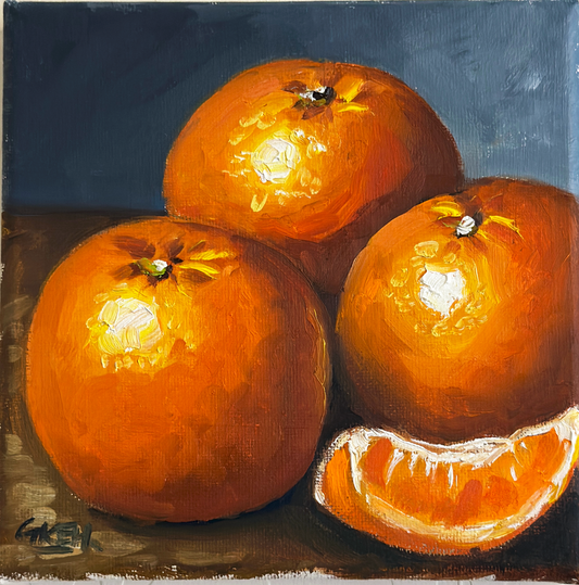 Oranges | Oil on Canvas 6x6
