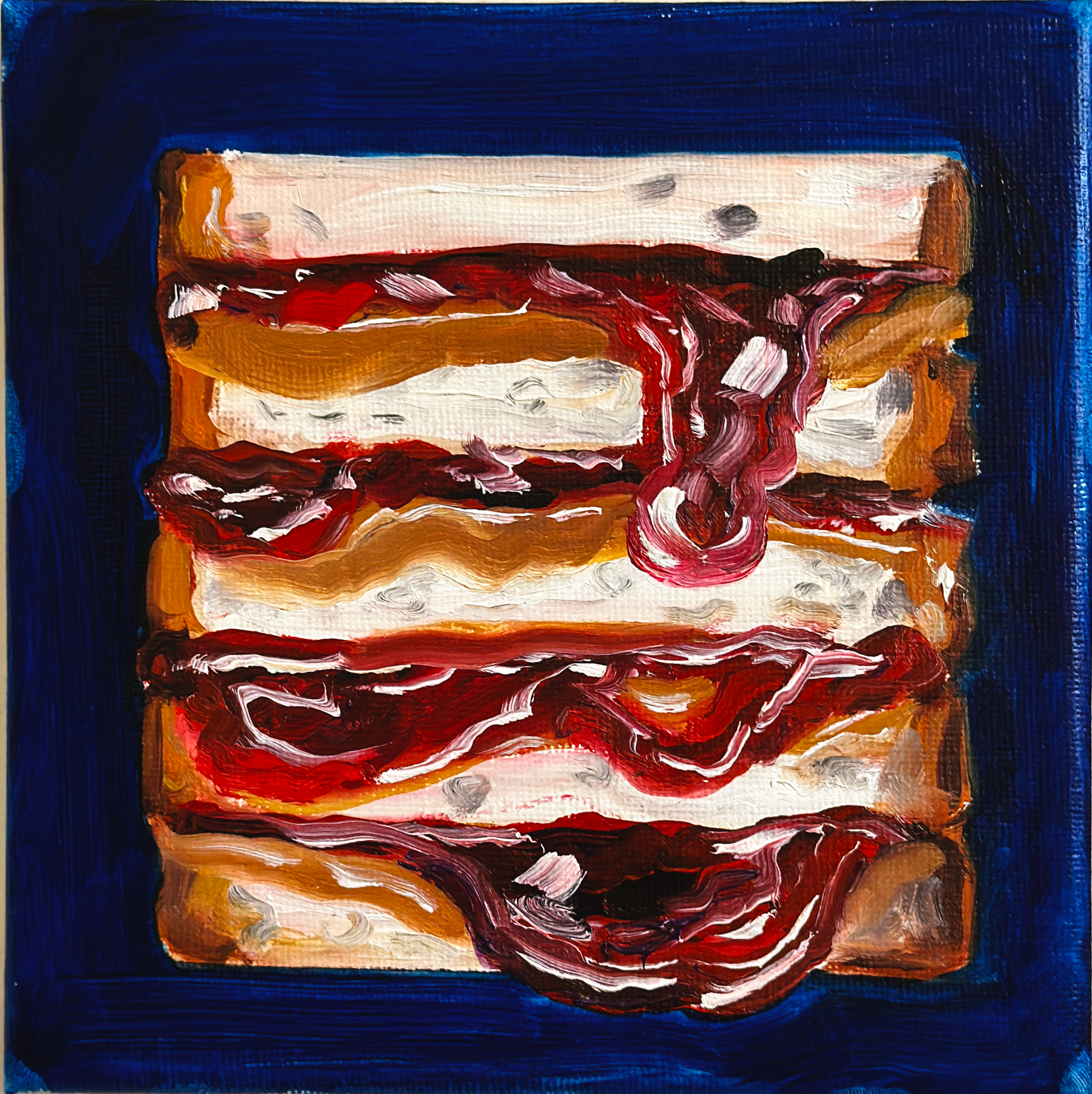 peanut butter jelly sandwich painting