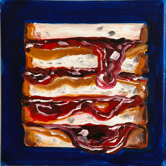 peanut butter jelly sandwich painting