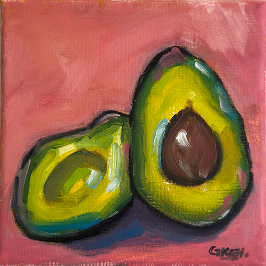 Avocado | Oil on Canvas 6x6