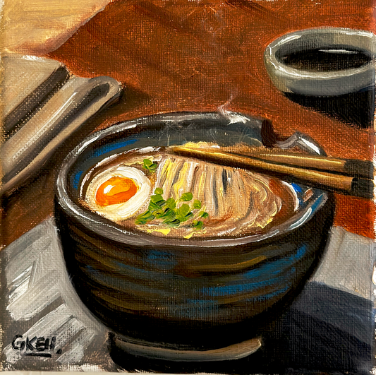 Ramen | Oil on Canvas 6x6