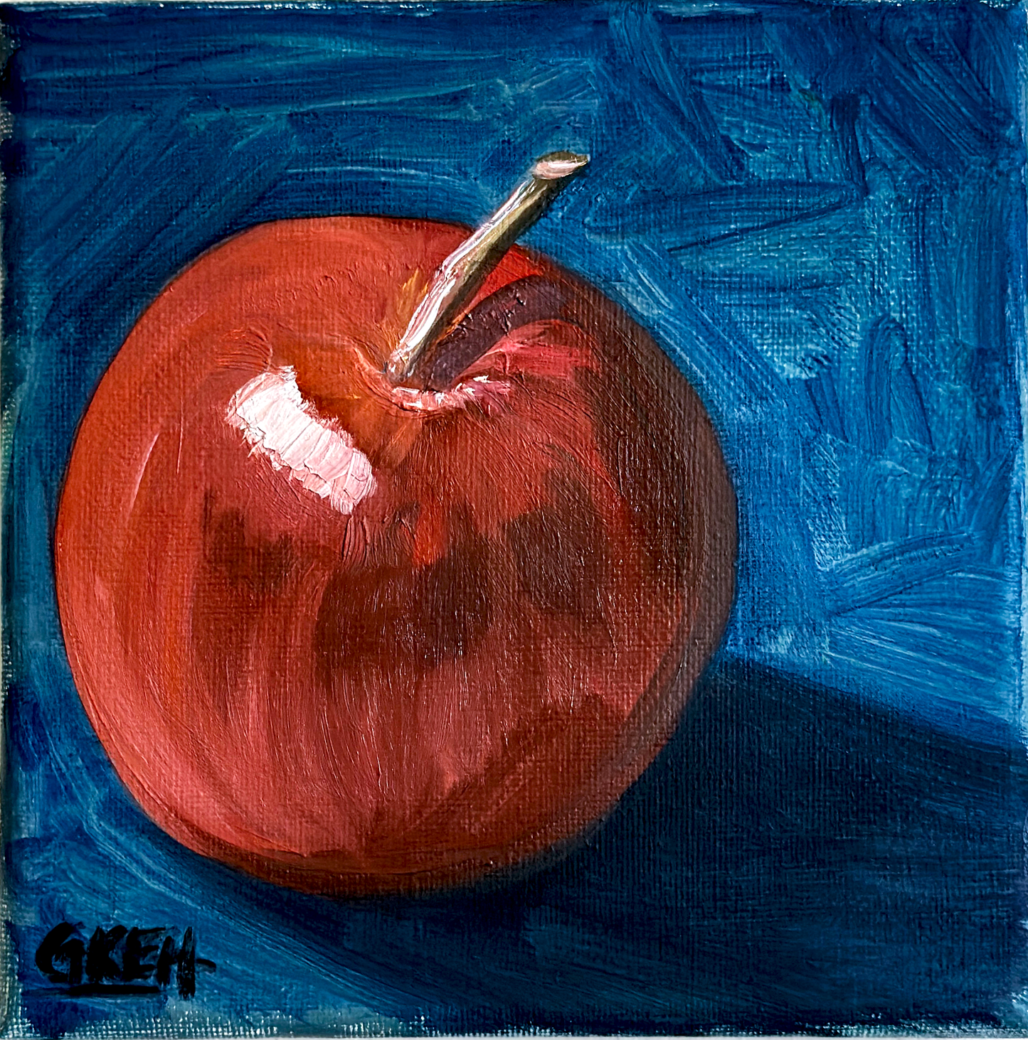 Apple | Oil on Canvas 6x6