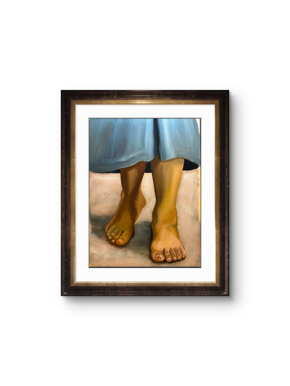 "Walking Feet" Oil on Paper 11x14