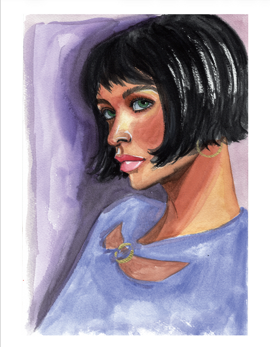 "Shay" | 9x12 Giclee Print of Watercolor Painting