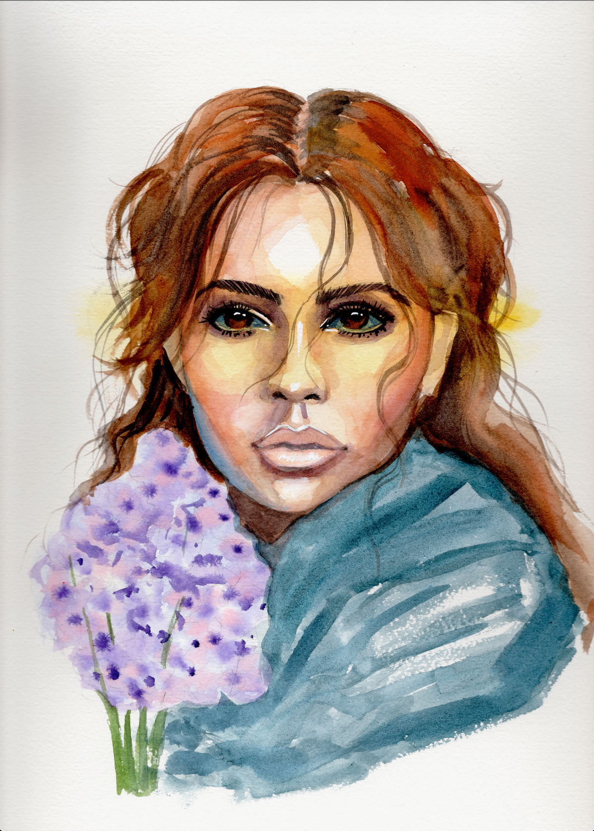 "Rebecca" 9x12 Print | Watercolor Painting