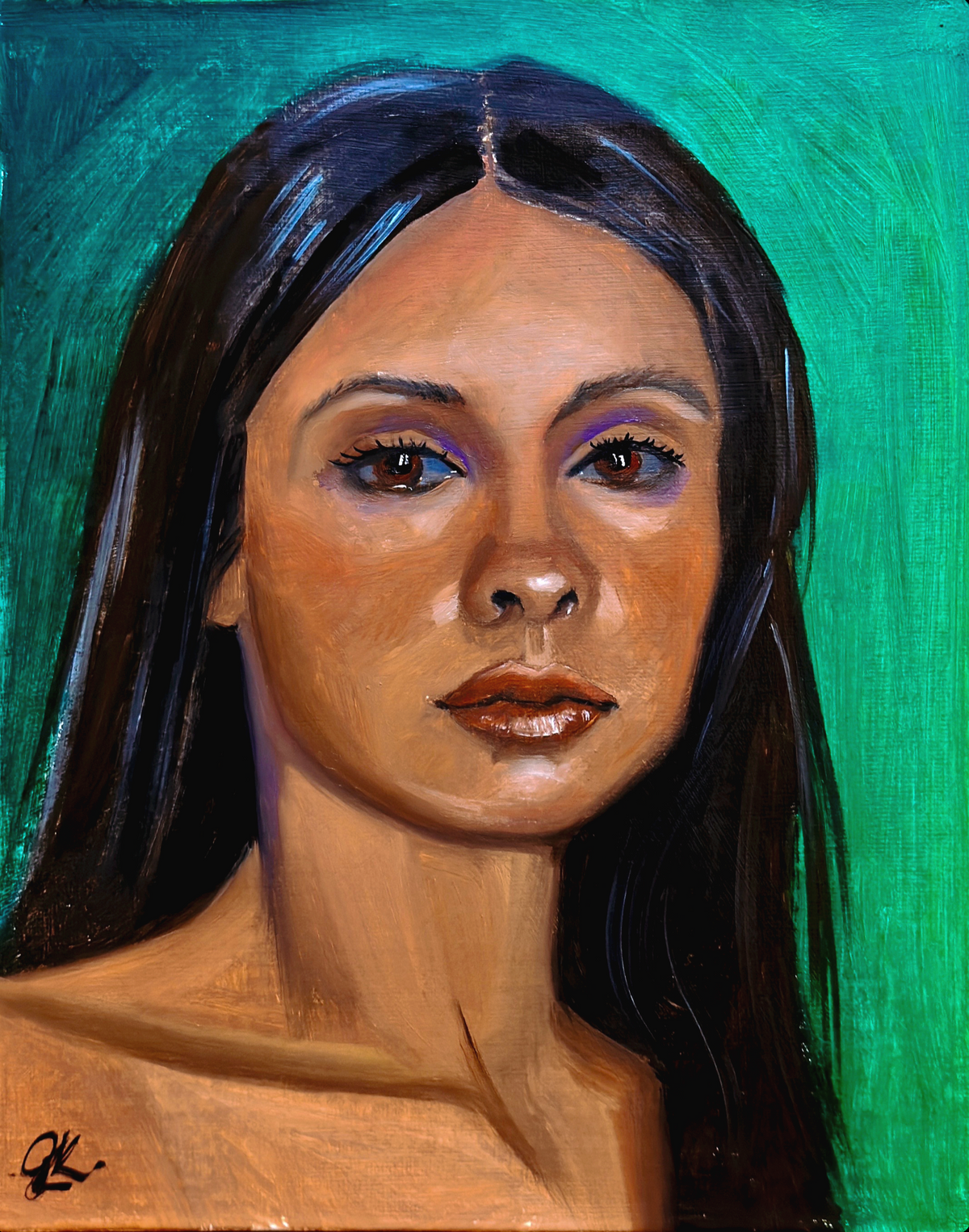 "Julie" Oil on Canvas Panel 8x10
