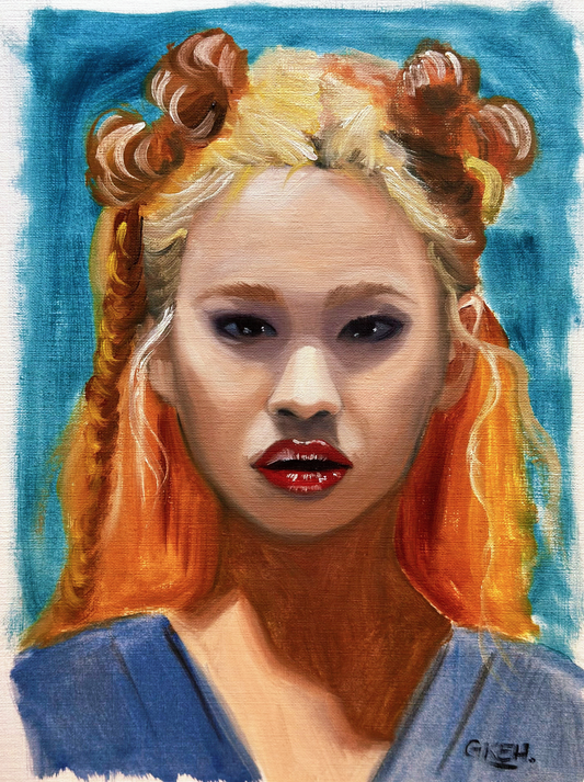 "Hoyeon One" Oil on Paper 9x12